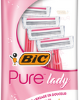 Tuotekuva: BIC varsiterä Pure 3 Lady Pink 4-pack