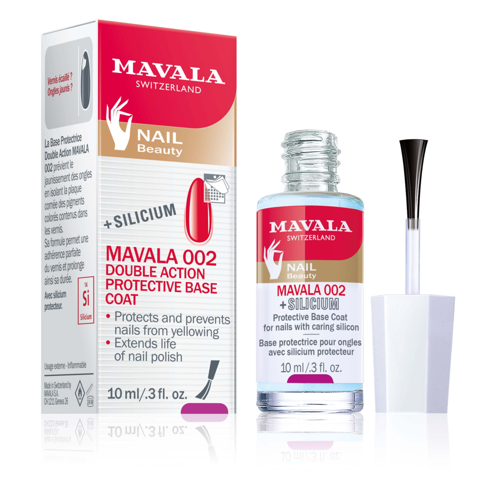 Tuotekuva: Mavala 002 +Silicium, kaksivaikutteinen aluslakka 10 ml