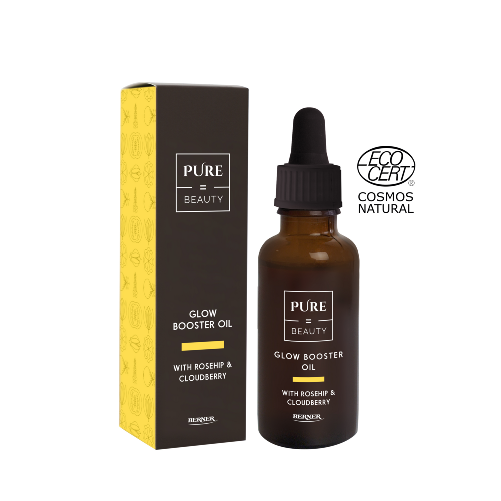 Tuotekuva: Pure=Beauty Glow Booster Oil with Rosehip & Cloudberry -kasvoöljy 30 ml