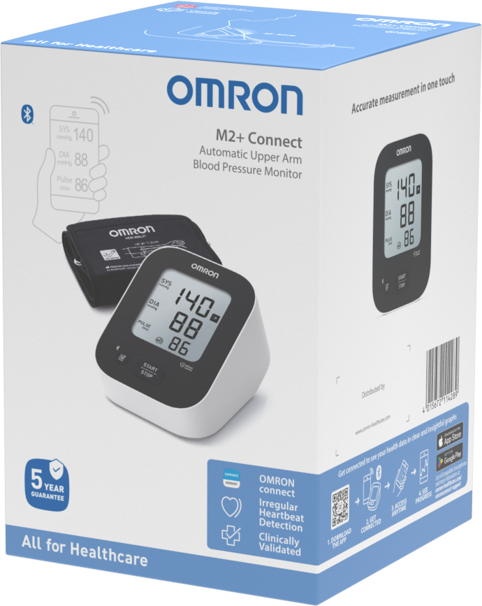 Tuotekuva: Omron® M2+ Connect olkavarsiverenpainemittari 