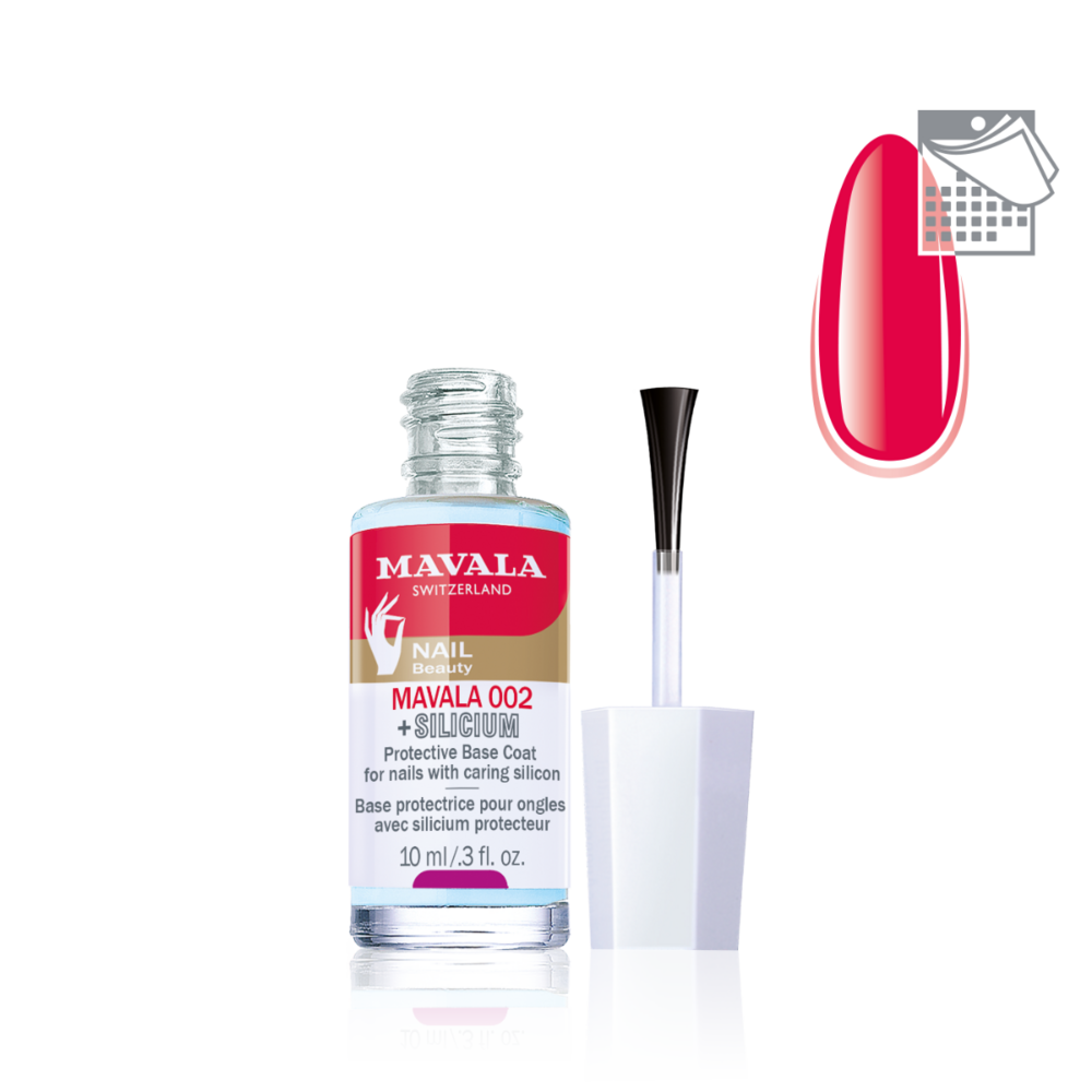Tuotekuva: Mavala 002 +Silicium, kaksivaikutteinen aluslakka 10 ml