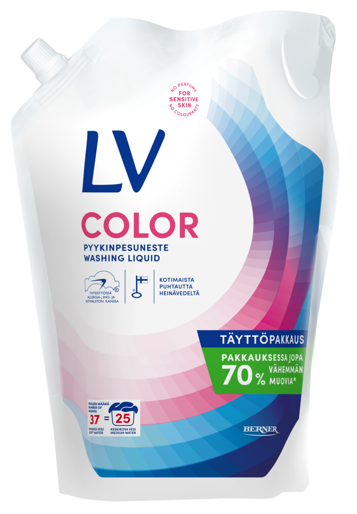 Tuotekuva: LV Color pyykinpesuneste täyttöpussi 1,5l