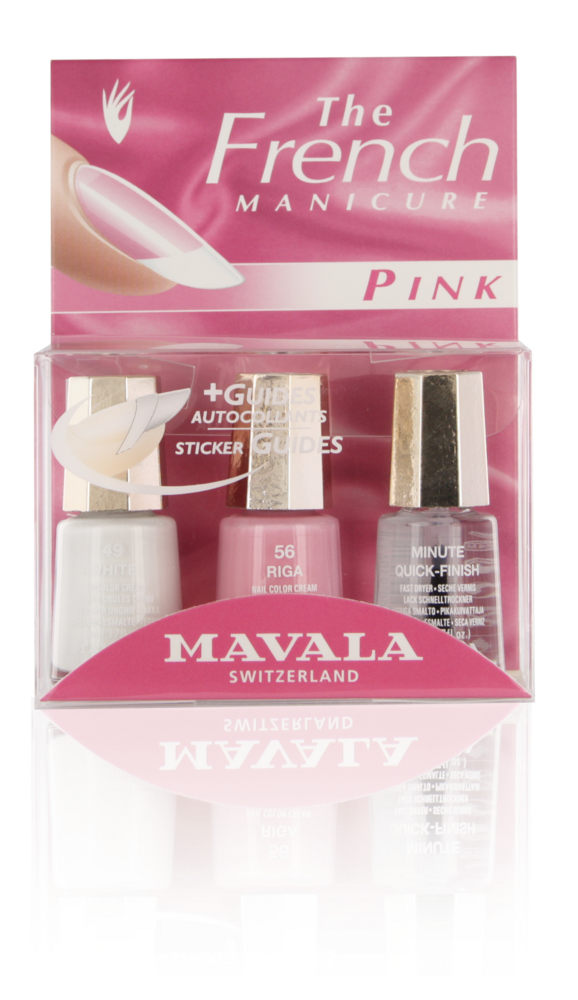 Tuotekuva: Mavala French Manicure Pink 3x5 ml ranskalaisen manikyyrin setti