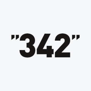 342 logo valkoisella taustalla