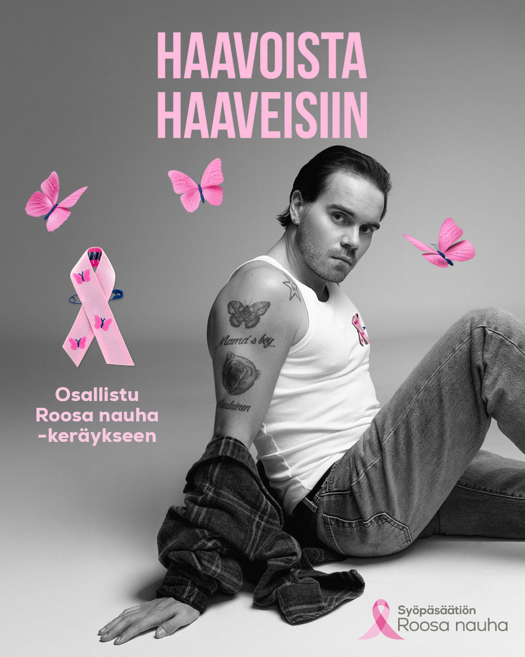 Roosa nauha Haavoista haaveisiin