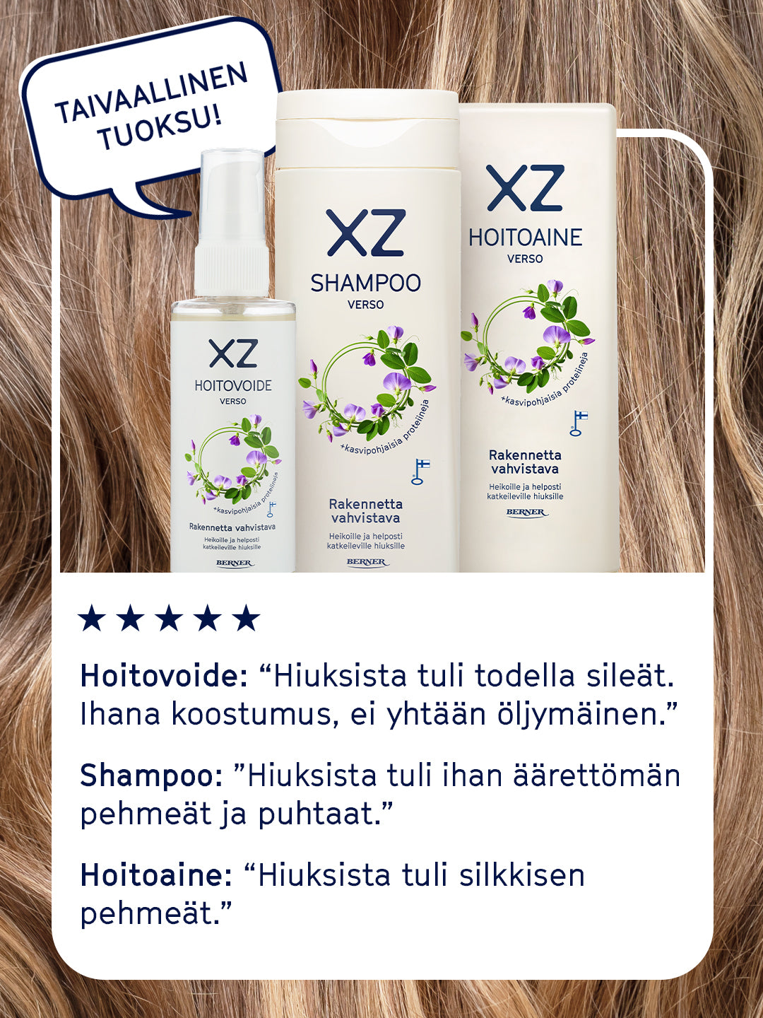 XZ Verso tuotteet ja asiakaspalauttteet